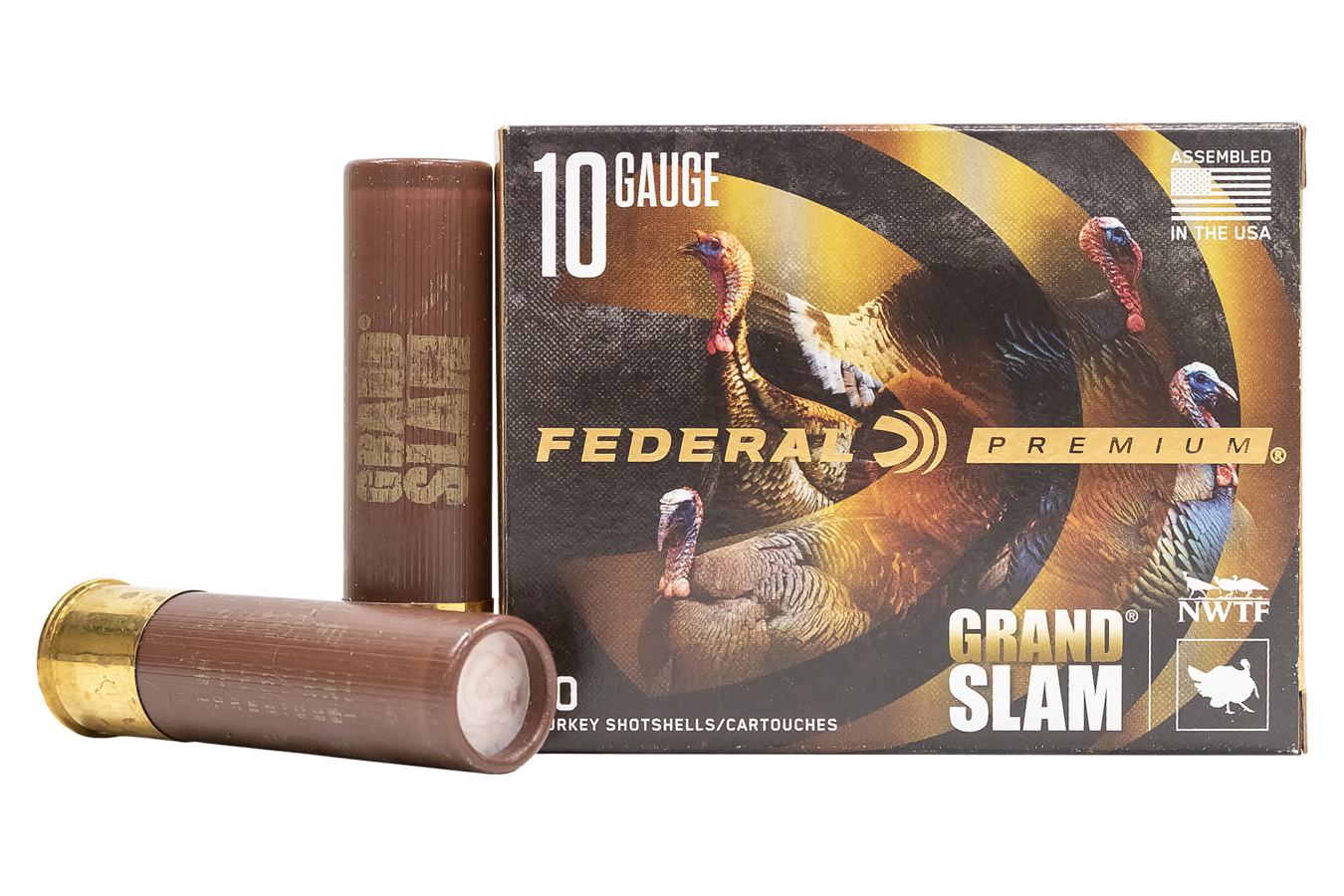 FEDERAL AMMUNITION 10 Gauge 3-1/2 Inch 2 oz 4 Shot Grand Slam 10/Box